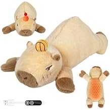 Capybara Heating Pad for Period Cramps,Menstrual Pain Relief,Cute Stuffed Animal Electric Heating Pad Plush,USB Powered Heated Plush Toy,Portable Warm Cushion Gift for Women Teen Girls Christmas,Brown